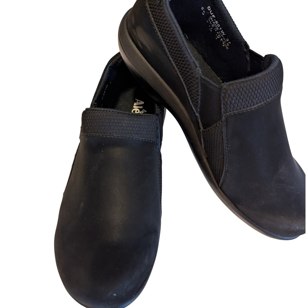 Alegria by PG Lite Duette Black Slip On Shoes Professional Nurse Women Size 37